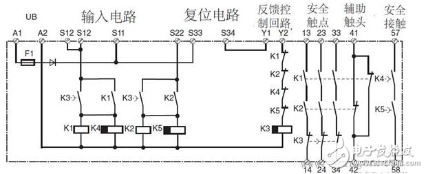 安全繼電器工作原理、接線圖、使用方法